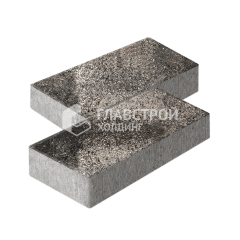 Тротуарная плитка 600х300х60, агат коричневый