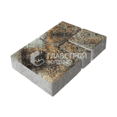 Тротуарная плитка Мюнхен, агат кофейный на камне, 6 см