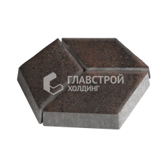 Тротуарная плитка Ромб, кармен, 6 см