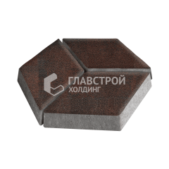 Тротуарная плитка Ромб, клинкер, 6 см