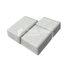 Тротуарная плитка Лэндхаус, белая, 4 см