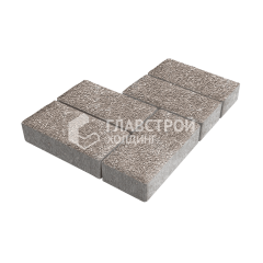 Тротуарная плитка Брусчатка, сахара на камне, 4 см