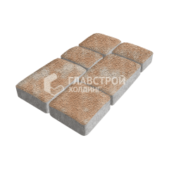 Тротуарная плитка Брук, сансет на камне, 4 см