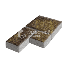 Тротуарная плитка Рубико, осень с гранитной крошкой, 6 см