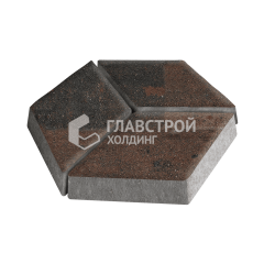 Тротуарная плитка Ромб, конго, 6 см