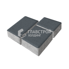 Тротуарная плитка Лэндхаус, черная, 4 см