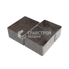 Тротуарная плитка Ностальгия, мокко на камне, 4 см