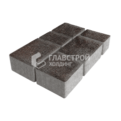 Тротуарная плитка Ностальгия, мокко на камне, 4 см