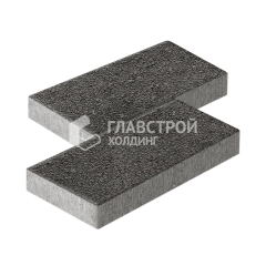 Тротуарная плитка 500х250х60, джафар черный на камне