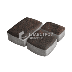 Тротуарная плитка Классика 3 камня, кармен, 6 см