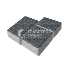 Тротуарная плитка Лэндхаус, черная с мраморной крошкой, 4 см