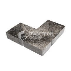 Тротуарная плитка Новый город, агат коричневый, 8 см