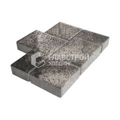 Тротуарная плитка Новый город, агат коричневый, 8 см