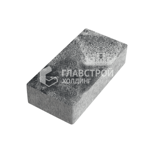 Тротуарная плитка Брусчатка, черно-белая, 8 см