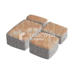 Тротуарная плитка Классика 4 камня, сансет, 6 см