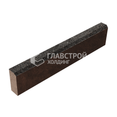 Камень бортовой БР 100.20.8, джафар черный, коричневое основание