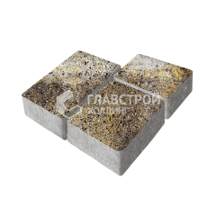 Тротуарная плитка Лэндхаус, агат желтый, 4 см