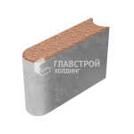 Камень бортовой БРШ 50.20.8, оранжевый с мраморной крошкой