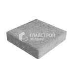 Тротуарная плитка 20х20х4 см, серо-белая на камне