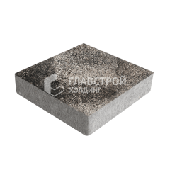 Тротуарная плитка Квадрат 200х200х40, агат коричневый