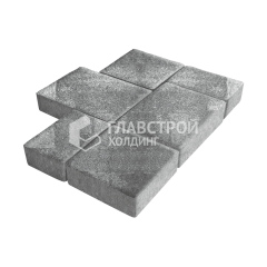 Тротуарная плитка Новый город, антрацит, 8 см