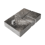Тротуарная плитка Эпика, агат-коричневый с мраморной крошкой, 6 см