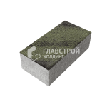 Тротуарная плитка Прямоугольник 24х12х7 см, янтарь на камне
