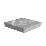 Тротуарная плитка Ромб 20х20х6 см, серо-белая на камне