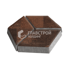 Тротуарная плитка Ромб, сорренто, 6 см