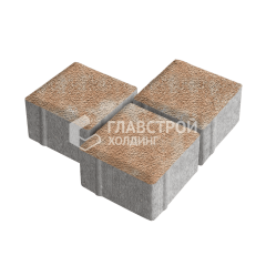 Тротуарная плитка Квадрат 100х100х40, сансет на камне