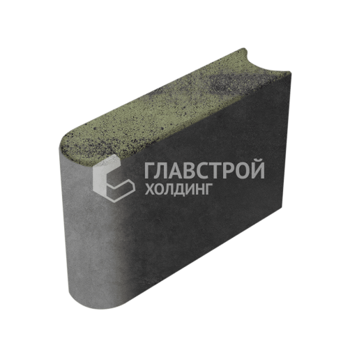 Камень бортовой БРШ 50.20.8, янтарь, черное основание