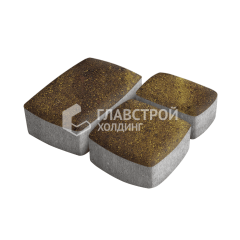 Тротуарная плитка Классика 3 камня, осень, 6 см