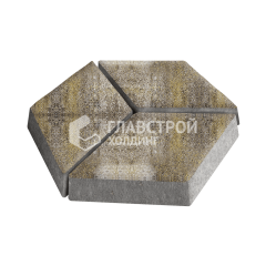 Тротуарная плитка Ромб, степь, 6 см