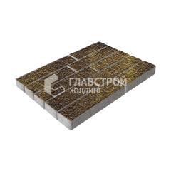 Тротуарная плитка Лукано, осень с гранитной крошкой, 6 см