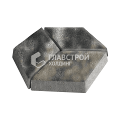 Тротуарная плитка Ромб, стоун, 6 см