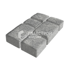 Тротуарная плитка Старый город, аква с мраморной крошкой, 6 см