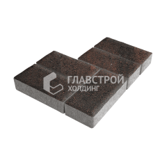 Тротуарная плитка Брусчатка, кармен, 8 см