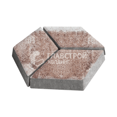 Тротуарная плитка Ромб, хаски, 6 см