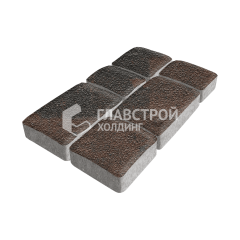 Тротуарная плитка Брук, конго на камне, 6 см