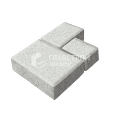 Тротуарная плитка Бергамо, белая, 6 см