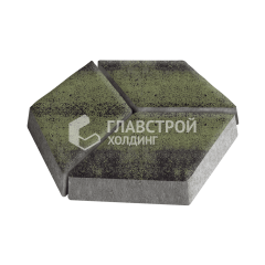 Тротуарная плитка Ромб, янтарь, 6 см