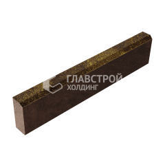 Камень бортовой БР 100.20.8, осень, коричневое основание