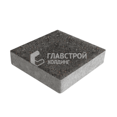 Тротуарная плитка Квадрат 200х200х40, джафар черный
