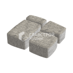 Тротуарная плитка Классика 4 камня, аляска с гранитной крошкой, 4 см