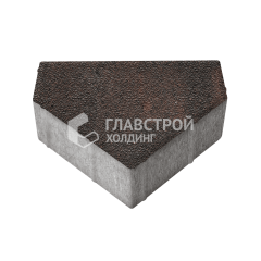 Тротуарная плитка Тиара, кармен на камне, 6 см