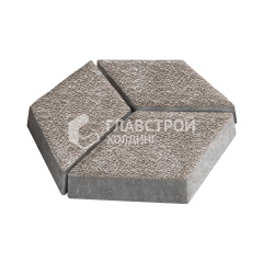 Тротуарная плитка Ромб, сахара с гранитной крошкой, 6 см