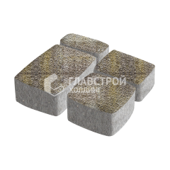 Тротуарная плитка Классика 4 камня, степь с гранитной крошкой, 6 см