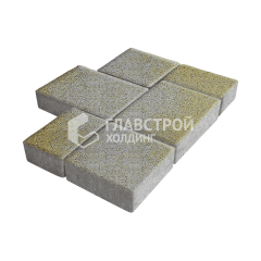 Тротуарная плитка Новый город, меланж, 8 см