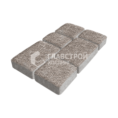 Тротуарная плитка Брук, сахара с гранитной крошкой, 6 см