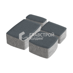 Тротуарная плитка Классико, черная, 4 см